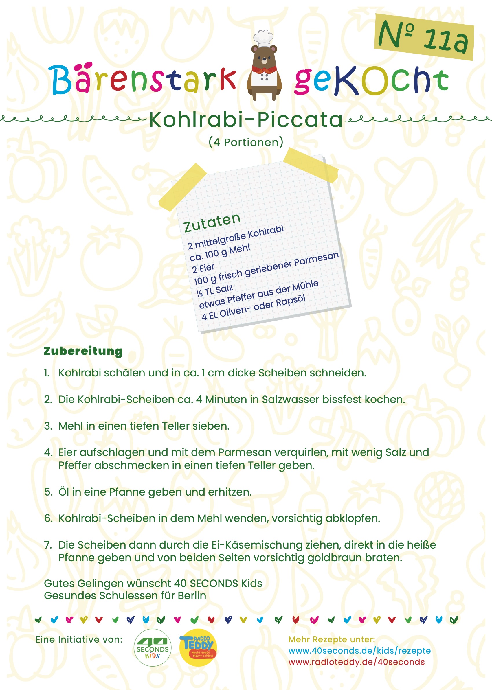 Kohlrabi-Piccata: Kohlrabi-Schnitzel in Käse-Ei-Hülle