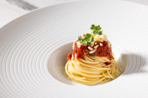 Spaghetti mit Linsen-Bolognese